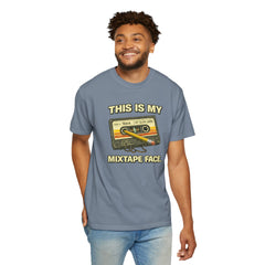 Mixtape Face T-Shirt — Retro Cassette Music Graphic Tee