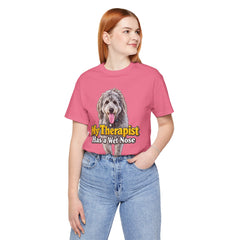 My Therapist Has A Wet Nose Personalized with your dog(s) image T-Shirt