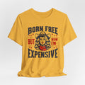 Born To Be Free Now I am Expensive, Cowgirl Graphic, Unisex Jersey Short Sleeve Tee