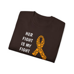 Her Fight Is My Fight Limb Difference Awareness - Unisex Ultra Cotton Tee | Amputee, Leg Amputee. Arm Amputee, Prosthetic Wearer Gift,