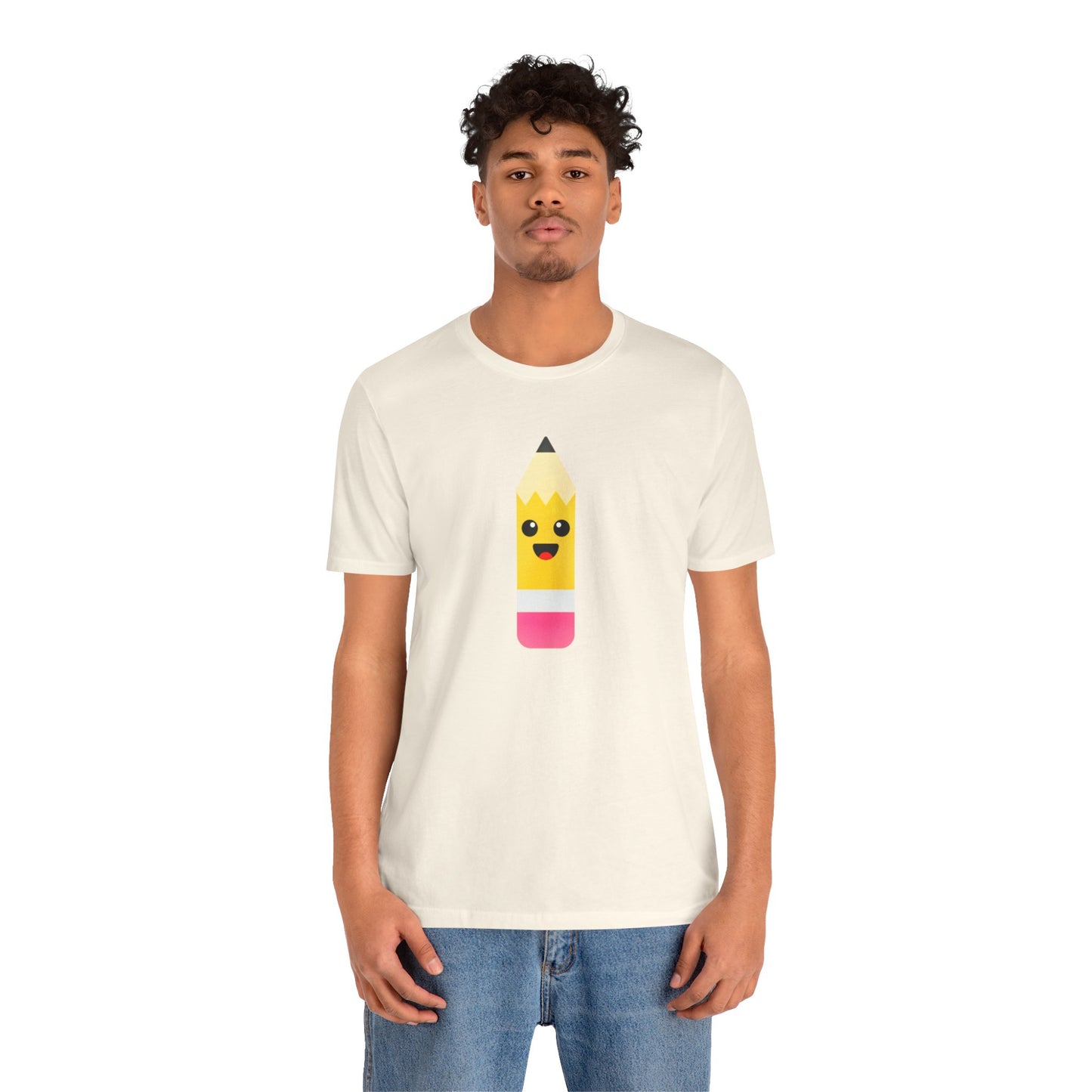 Emoji TEACHER PENCIL- Graphic Unisex Jersey Short Sleeve Tee