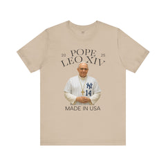 Pope Leo XIV New York Yankees Short Sleeve Tee - Made in USA