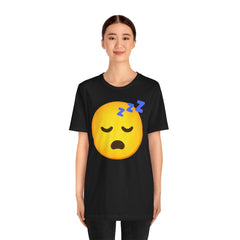 Emoji Whos Sleepy - Graphic Unisex Jersey Short Sleeve Tee