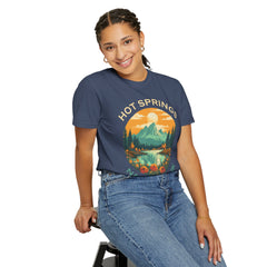 Hot Springs National Park Graphic, Comfort Colors Soft Relaxed Fit Unisex Garment-Dyed T-shirt