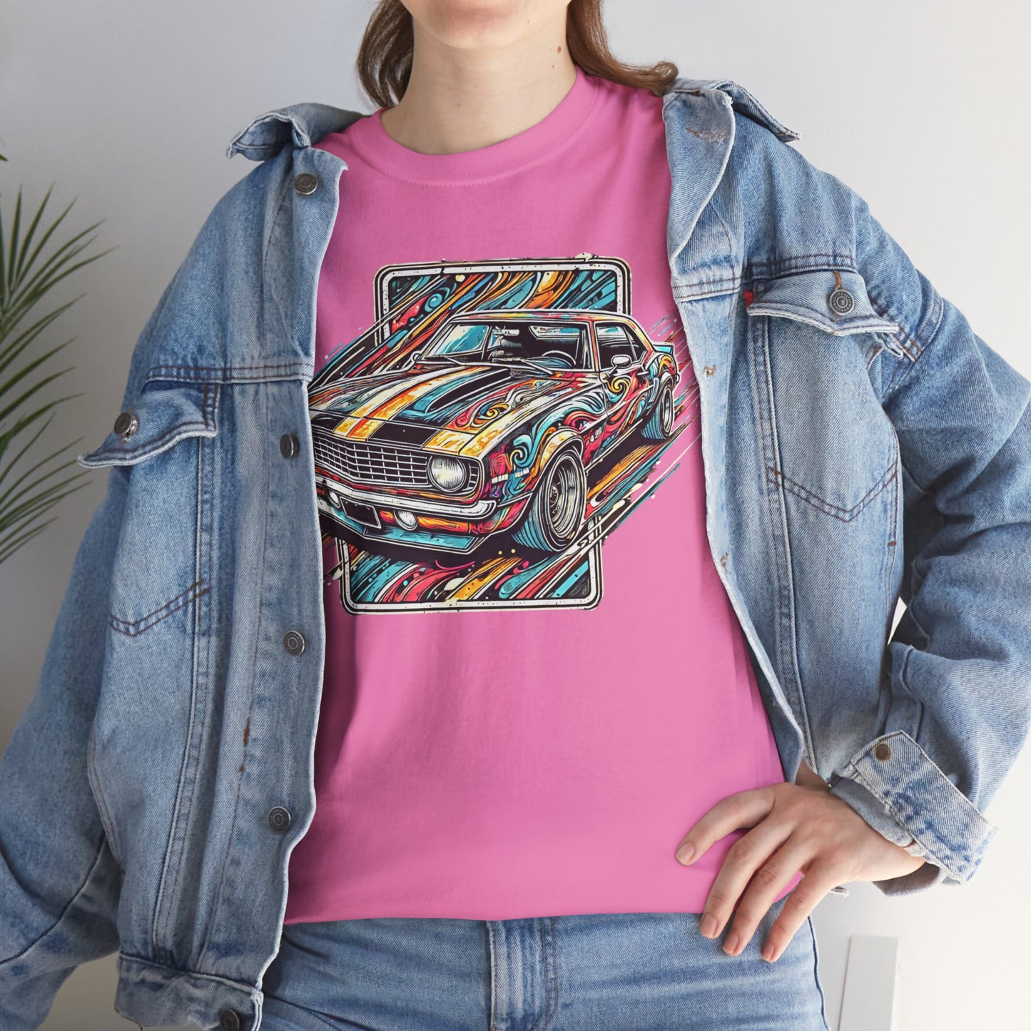 Graffiti Mania Chevy Camaro Graphic - Unisex Heavy Cotton Tee