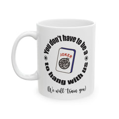 Mahjong Graphic mug, funny mahjong gift, ceramic mug, 11oz mug,15oz mug, gift for player, mahjong lover gift, Mahjong enthusiast present