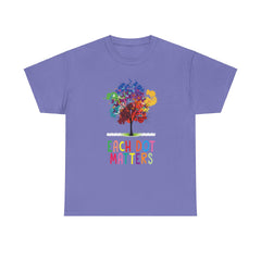EACH DOT MATTERS Tree Unisex Heavy Cotton Tee / International Dot Day / Happy Dot Day / Teachers / Children / Elementary School