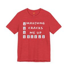 Funny Mahjong CRACK TShirt, unique mahjong gift, unisex soft Tee, gift for mahjong player, mahjong gift for her, Mahjong enthusiast present