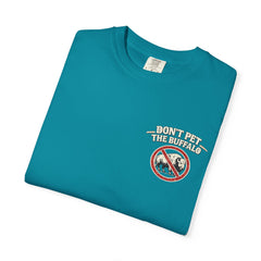Wyoming Funny Roadtrip T-Shirt — "Three Things You Don’t Do in Wyoming" Adventure Tee