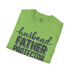 Husband Father Protector Hero Unisex Softstyle T-Shirt