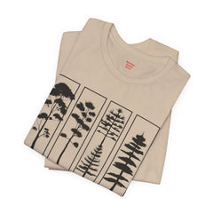 Nature-Inspired Unisex Jersey Tee, Tree Graphic T-Shirt, Eco-Friendly Fashion, Gift for Nature Lovers, Casual Wear, Outdoor Adventure