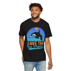 Save The Sea Pandas Comfort Colors Unisex Garment-Dyed T-shirt