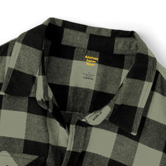 Wild Sound Wolf Guitarist Graphic - Unisex Flannel Shirt
