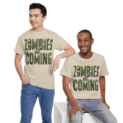 ZOMBIES ARE COMING! Graphic Unisex Heavy Cotton Tee