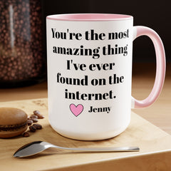 PERSONALIZED LOVE 15oz Accent  Mug