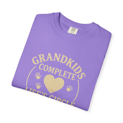 Grandkids Complete Life’s Circle of Love T-Shirt, Family Shirt, Gift for Grandma, Heartwarming Tee, Casual Everyday Wear