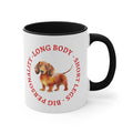 Dachsund Two Tone Accent Mug, 11oz 15oz