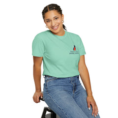 Front Logo Back Graphic Baldwin Harbor Animal Hospital "Who Let the Dogs Out?" Graphic Tee