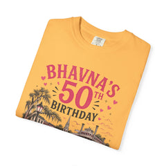 Bhavna Personalized 50th Birthday Girls Trip Savannah, Georgia T-Shirt