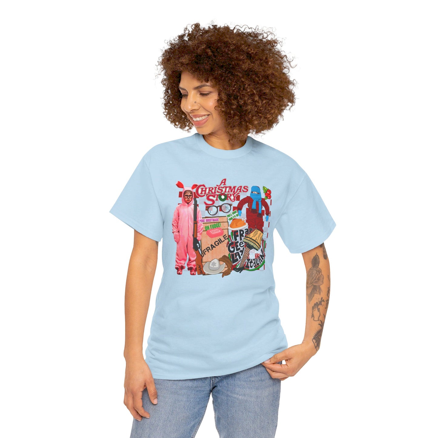 A Christmas Story Montage - Unisex Heavy Cotton Tee