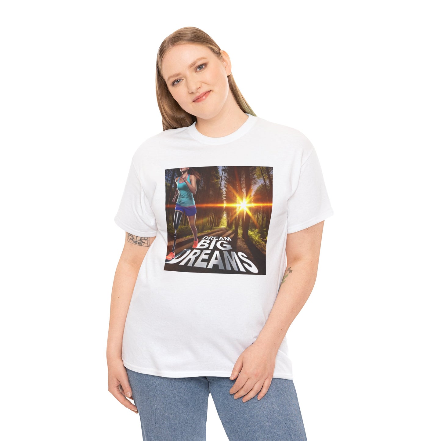 Amputee Dream Big Dreams  - Unisex Heavy Cotton Tee