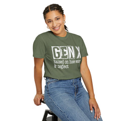 Raised on Hose Water and Neglect — Retro Graphic T-Shirt (Vintage Gift for Gen X)