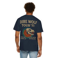 Retro Band Tour Unisex Comfort Colors T-Shirt - Dire Wolf '71
