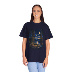 Moonlit Forest T-Shirt – Nature Lover Camping Shirt