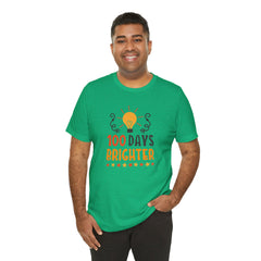 100 Days of School Brighter Teacher Appreciation T-Shirt