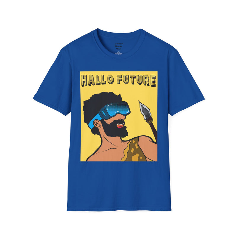 Hallo Future Pop Art Guy Unisex Softstyle T-Shirt