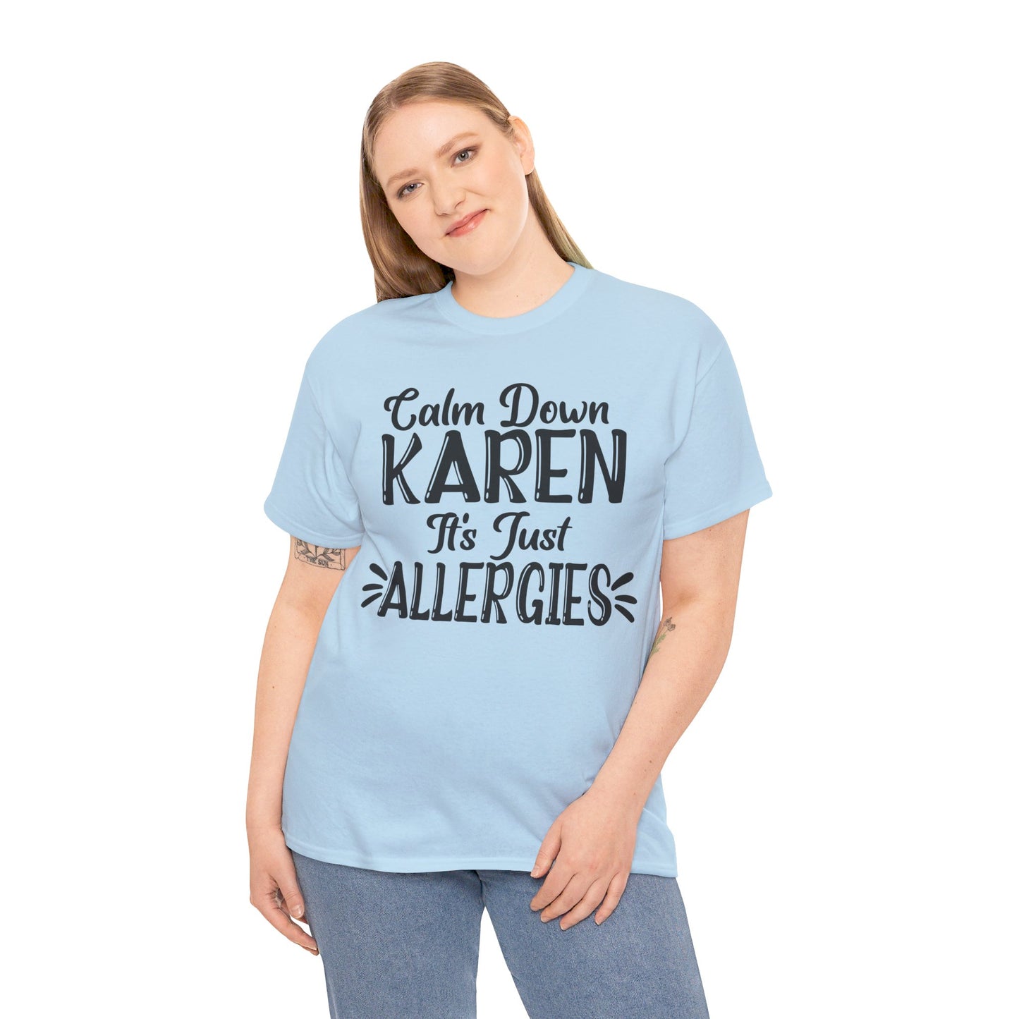 Calm Down Karen Unisex Heavy Cotton Tee