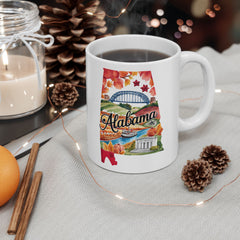 Alabama Watercolor State Mug – Travel Gift or Souvenir – 11oz or 15oz