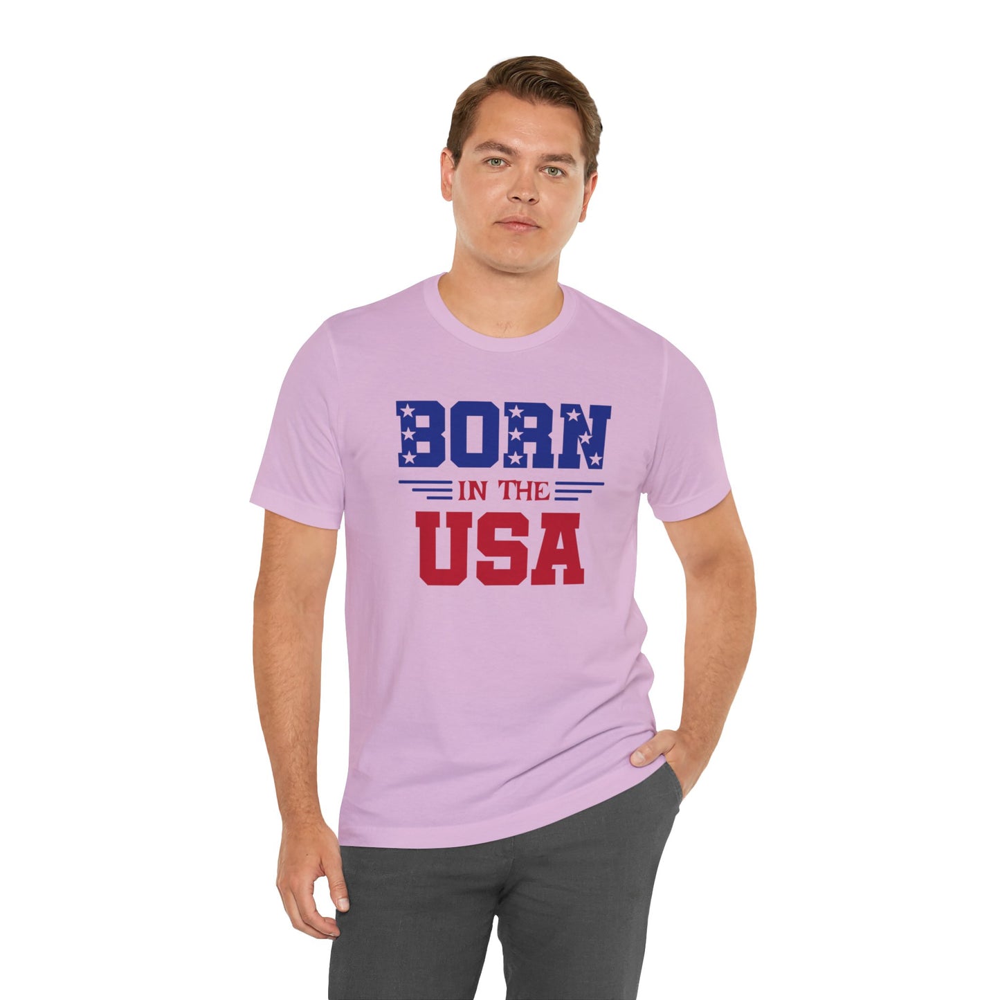 Born In The USA, Unisex Jersey Short Sleeve Tee