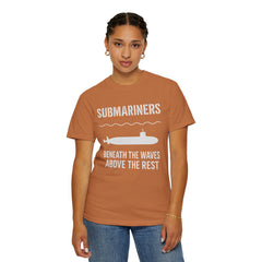 Submariners T‑Shirt — “Beneath the Waves Above the Rest” Navy Crew Tee