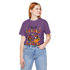 I Teach The Cutest Turkeys Teacher  Thanksgiving Appreciation T-Shirt