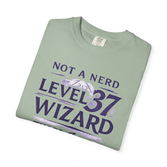 Level 37 Wizard T-Shirt — "Not a Nerd" THAC0 Survivor D&D Gamer Tee