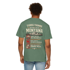 Montana Graphic T-Shirt — "Three Things You Don’t Do in Montana"