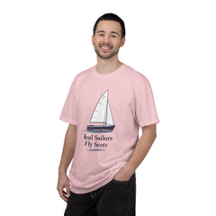Hempstead Bay Sailing Club Graphic T-Shirt — "Real Sailors Fly Scots" Nautical Tee