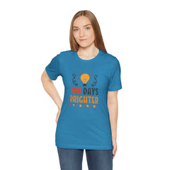 100 Days of School Brighter Teacher Appreciation T-Shirt