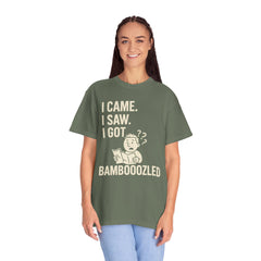 Funny Unisex Garment-Dyed T-Shirt, Bamboozled Shirt, Humorous Tee, Gift for Him/Her, Quirky Casual Wear