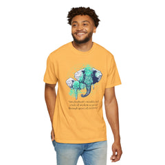 Elephants Graphic  Garment-Dyed T-shirt