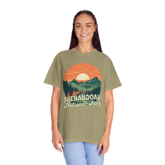 Shenandoah National Park Graphic, Comfort Colors Soft Relaxed Fit Unisex Garment-Dyed T-shirt