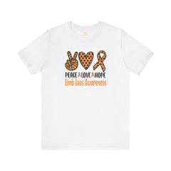 Limb Loss Awareness - Unisex Short Sleeve Tee,Amputee Awareness,Leg Amputee,Arm Amputee,Gift For Him,Gift For Her,Unique Amputee Gift