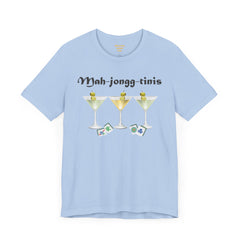 Mah-jongg-tinis  / Mahjong Martini graphics  / Unisex Jersey Short Sleeve Tee /  See Our Matching Tote Bags and Coffee Mugs