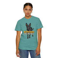 My Therapist Has a Wet Nose Personalized with your dog(s) image T-Shirt