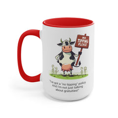 COW TIPPING Awareness - Accent Mugs | Cow Tipping Is Real, Bovine Humor. Gift For Him, Gift For Her, Farm Humor, Cow Fan Gift, Farm Animal