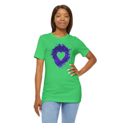 Galaxy Heart Tee — Purple or Green Splatter Heart T-Shirt