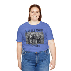 The Outsiders Shirt, Front and Back Images, Greasers Characters Shirt, Unisex Jersey Short Sleeve Tee