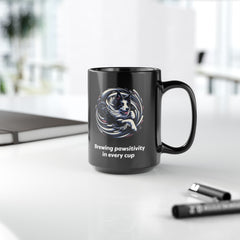 Border Collie Black Mug (11oz, 15oz), Brewing Pawsitivity In Every Cup