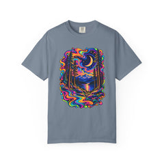 Mystical Psychedelic Moonlit Forest T-Shirt